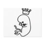 maternitiy baby embryo postcard