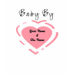 Maternity Customisable Pink Heart T-shirt