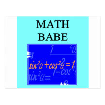 MATH BABE POST CARD