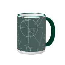 Math blackboard coffee mug