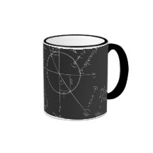 Math blackboard coffee mugs