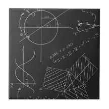 Math blackboard tiles