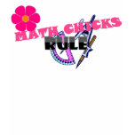 Math Chicks Rule! t-shirts