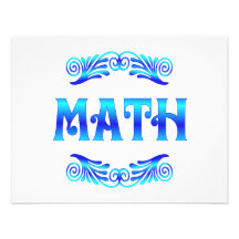 MATH CUSTOM INVITATIONS