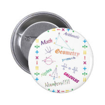 Math Design Pinback Button