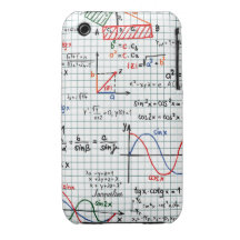 Math Formulas Numbers iPhone 3 Case