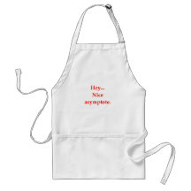 math geek love pick up line aprons