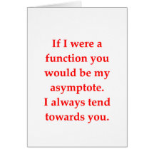 math geek love pick up line greeting card