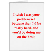 math geek love pick up line greeting card