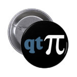 Math Humour - Cute Tee Pi Pins