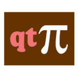 Math Humour - Cute Tee Pi Post Cards