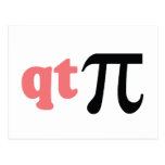 Math Humour - Cute Tee Pi Postcard