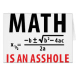 math is an asshole cards