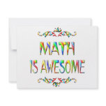 Math is Awesome Custom Invitations