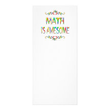 Math is Awesome Personalized Rack Card