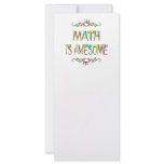 Math is Awesome Rack Card