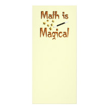 Math is Magical Rack Card Template