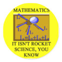 math isn't rocket science stickers