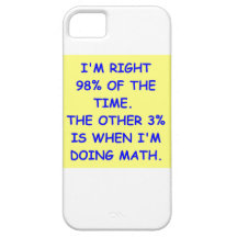 MATH JOKE iPhone 5 CASES