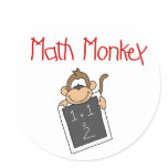Math Monkey stickers