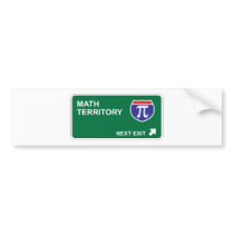 Math Next Exit Bumper Sticker