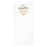 MATH Nothing Better Customised Rack Card