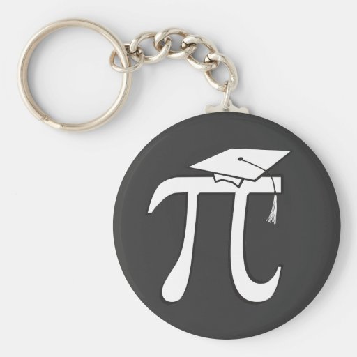 Math Pi Graduate Key Chain