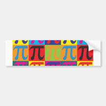 Math Pop Art Bumper Sticker