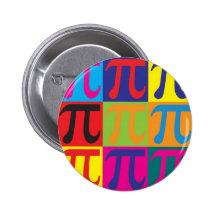 Math Pop Art Pin