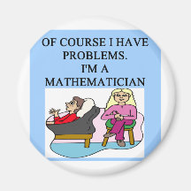 MATH psychology joke Fridge Magnets