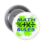 Math Rules Pinback Button