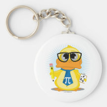 Math Teacher Duck Key Chain