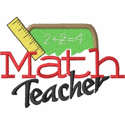 Math Teacher Embroidered Polo Shirt Math Teacher Embroidered Polo Shirt