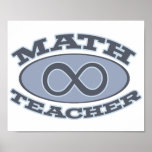 Math Teacher Infinity posters