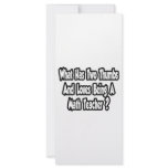 Math Teacher Joke...Two Thumbs rack cards