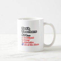 Math Teacher Quiz...Joke Mugs