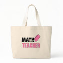 Math Teacher Tote bags