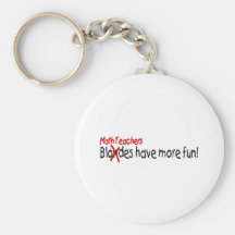 Math Teachers Have More Fun Keychains