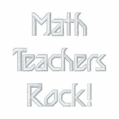 Math Teachers Rock! Embroidered Hooded Sweatshirt Math Teachers Rock! Embroidered Hooded Sweatshirt