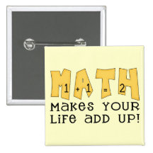 Math Tshirts and Gifts Button