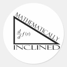 Mathematically Inclined Sticker