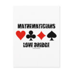 Mathematicians Love Bridge (Love Letters Font) Post Card