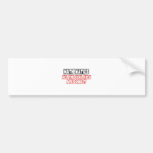 Mathematics...Cool Kids Bumper Sticker