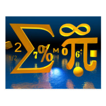 Mathematics postcard