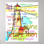 Mathew 5:14-16 Lighthouse 1 Posters