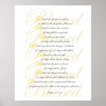Mathew 5: 3-10 posters