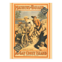 Mathew and Bulger at Gay Coney Island Post Card