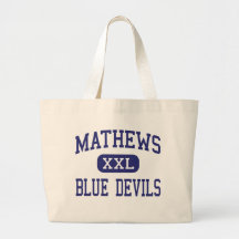 Mathews - Blue Devils - High - Mathews Virginia Canvas Bags