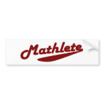 Mathlete bumper stickers