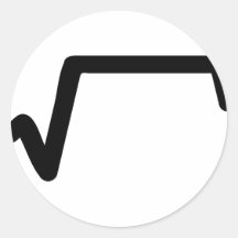 mathmatics root sticker